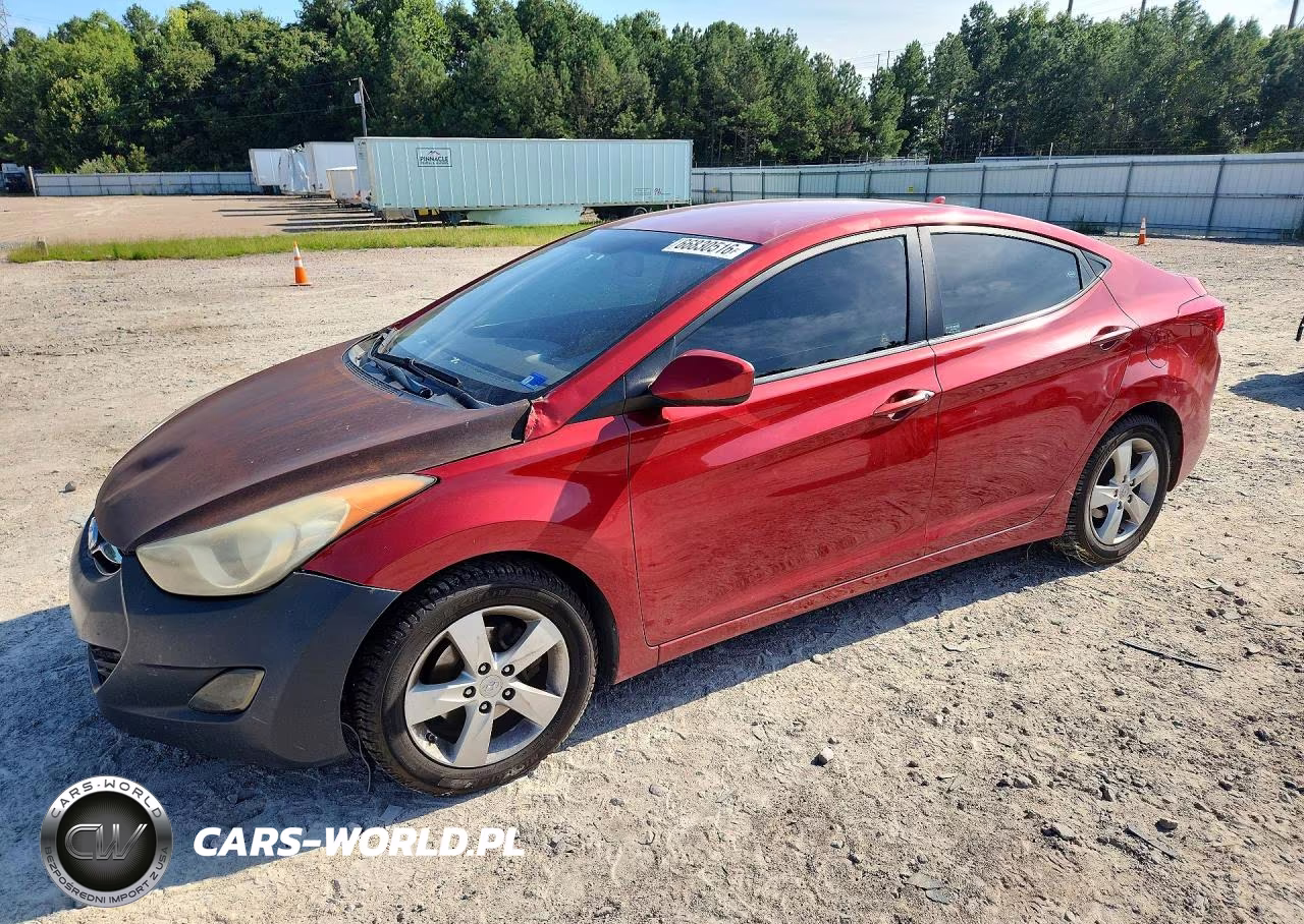 2012 Hyundai Elantra Gls VIN:KMHDH4AE5CU443832 - 1