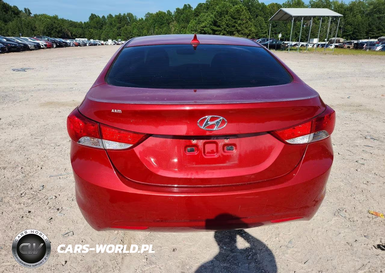 2012 Hyundai Elantra Gls VIN:KMHDH4AE5CU443832 - 6