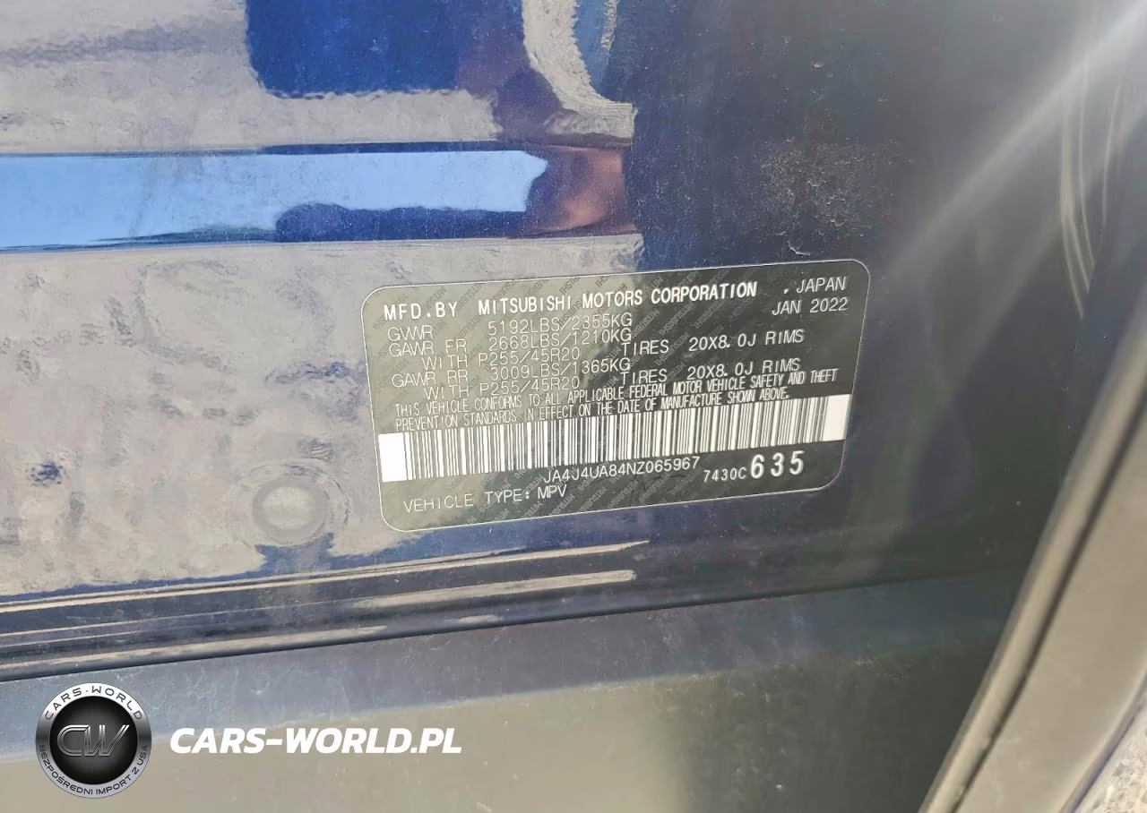 2022 Mitsubishi Outlander Se VIN:JA4J4UA84NZ065967 - 13