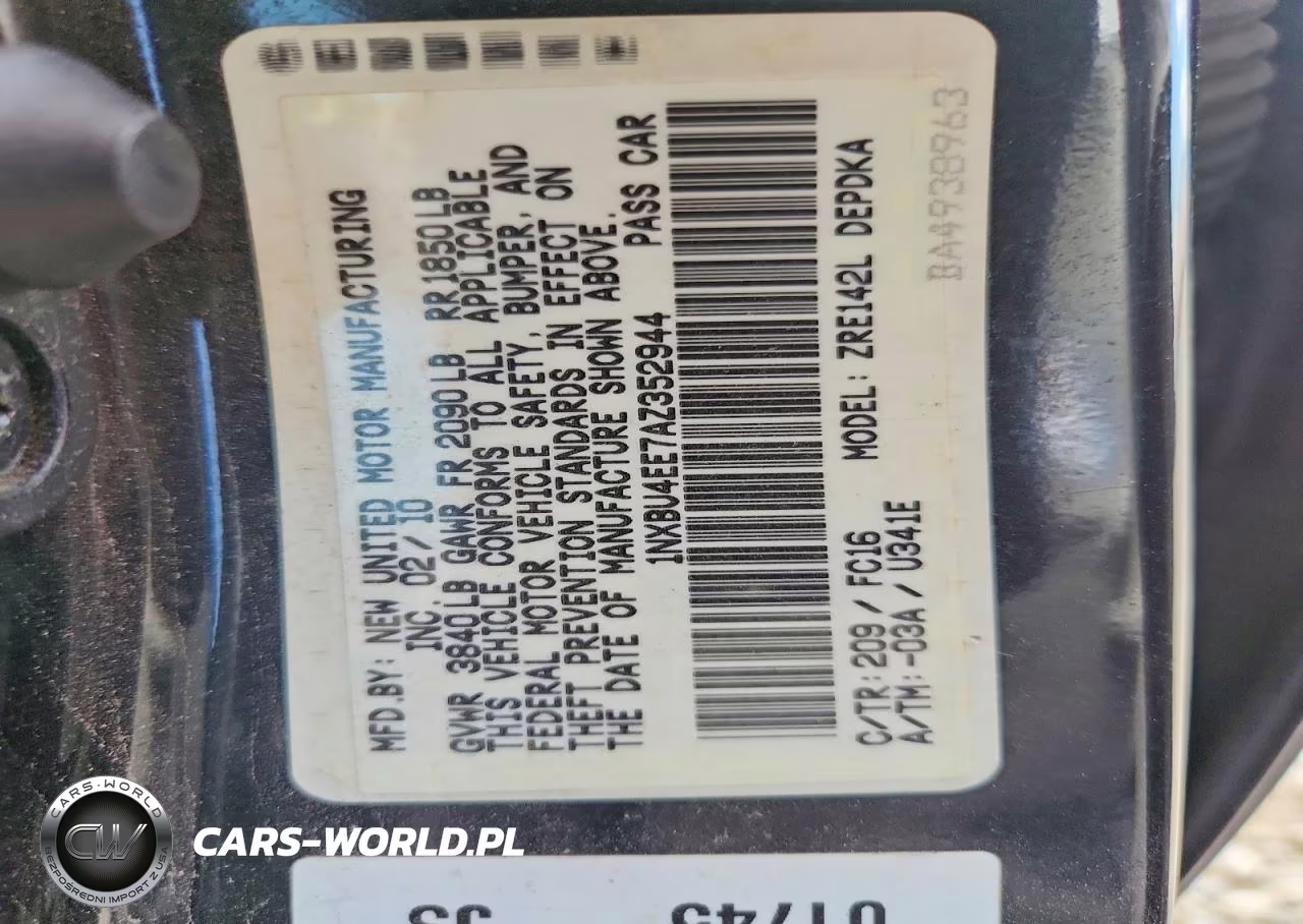 2010 Toyota Corolla Le VIN:1NXBU4EE7AZ352944 - 12