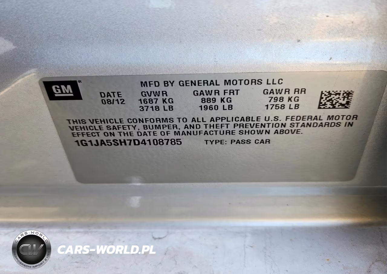 2013 Chevrolet Sonic Ls VIN:1G1JA5SH7D4108785 - 12
