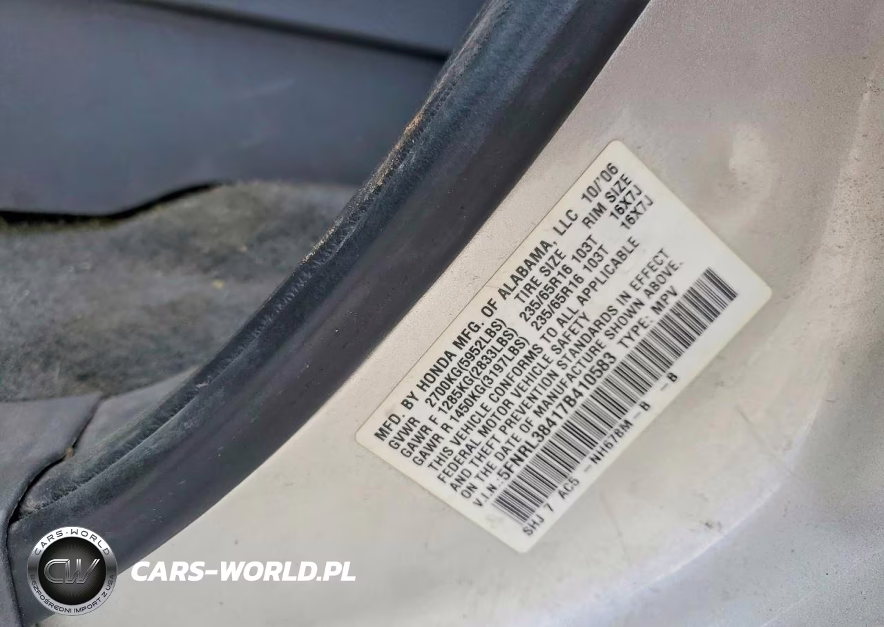 2007 Honda Odyssey Ex VIN:5FNRL38417B410583 - 13