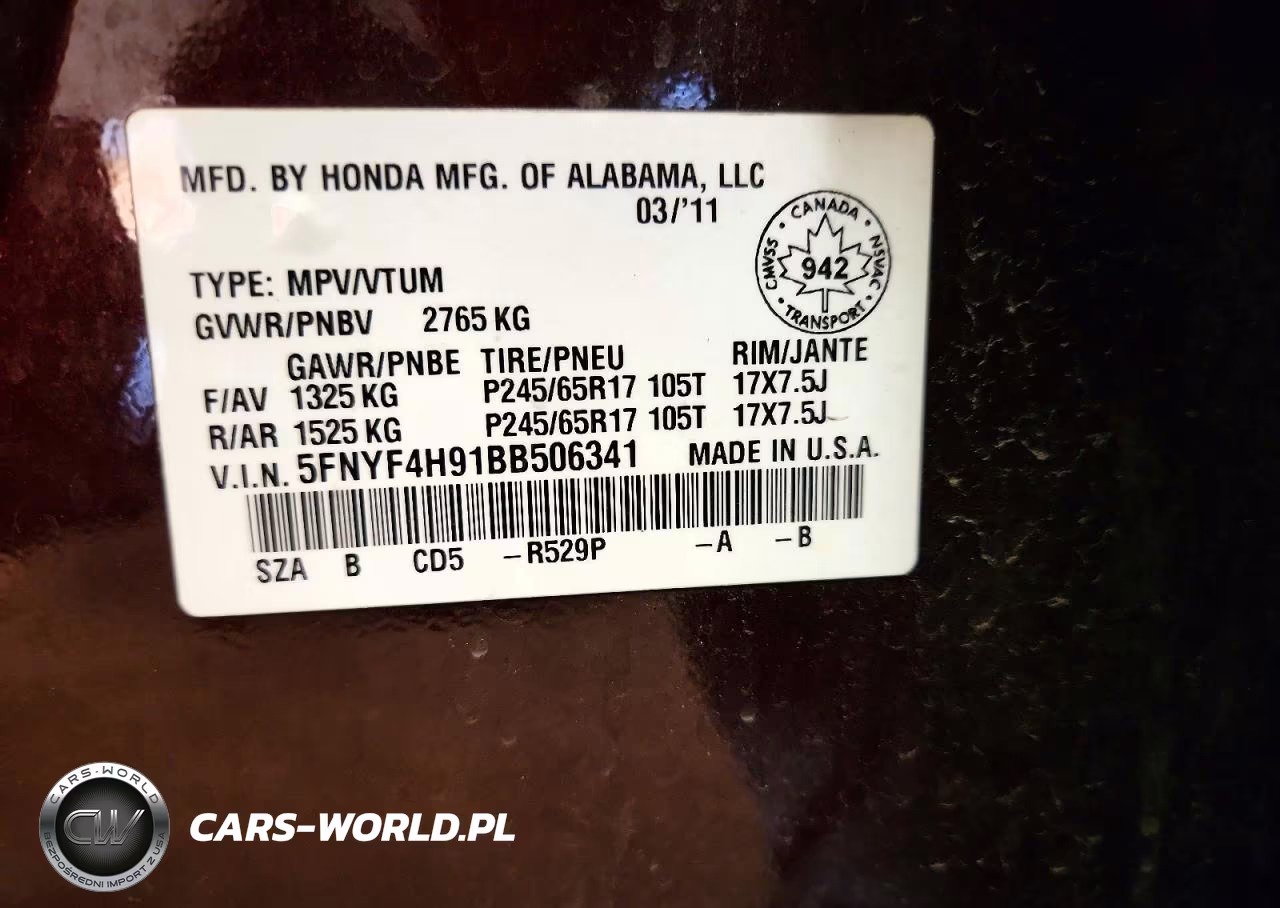 2011 Honda Pilot Touring VIN:5FNYF4H91BB506341 - 13