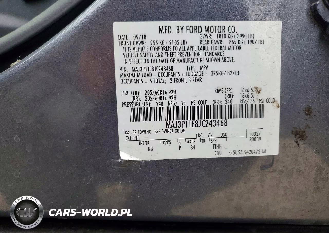 2018 Ford Ecosport Se VIN:MAJ3P1TE8JC243468 - 12