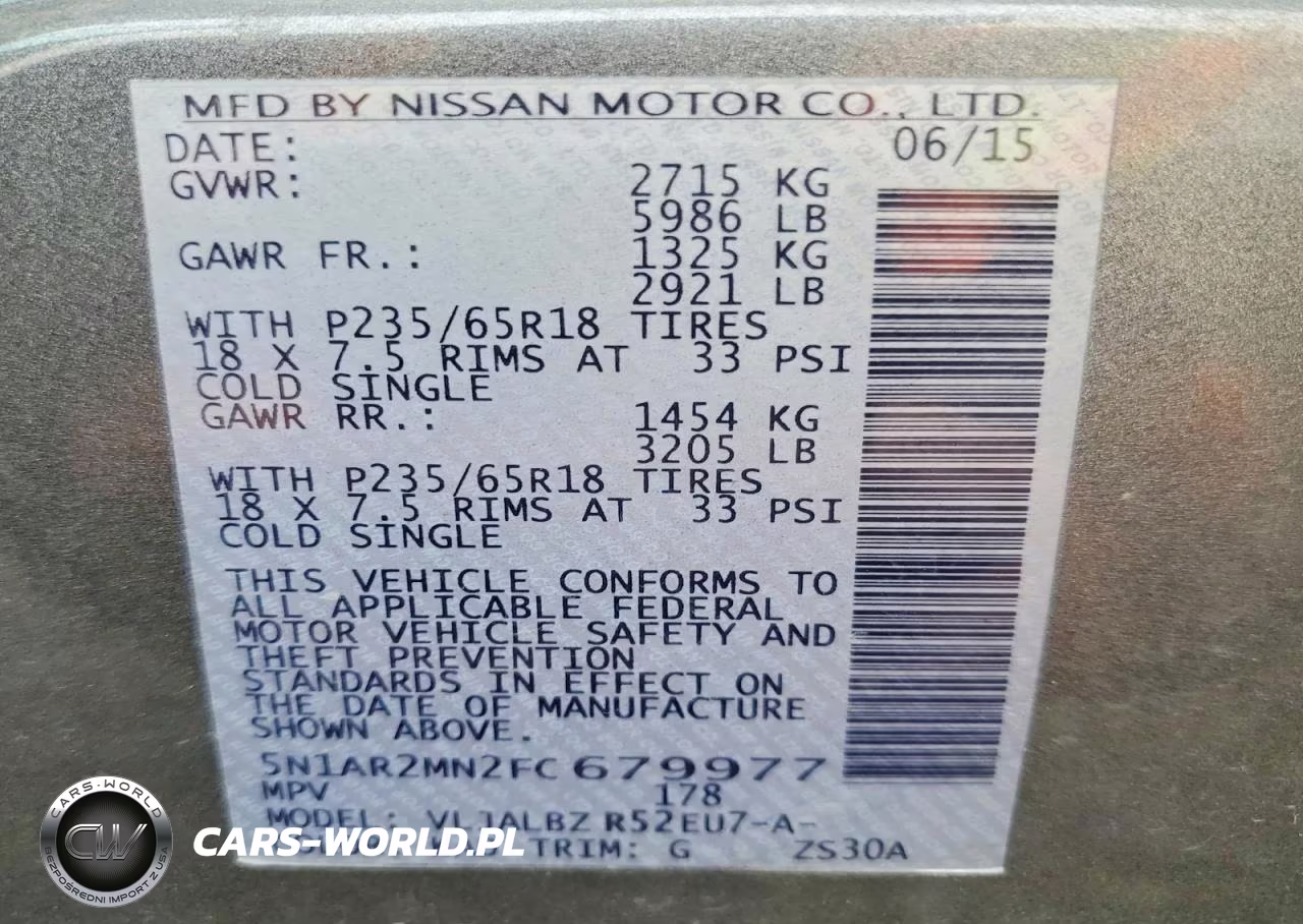 2015 Nissan Pathfinder S VIN:5N1AR2MN2FC679977 - 13