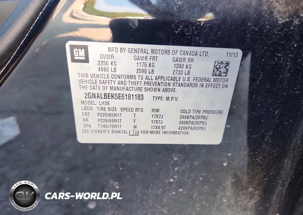2014 Chevrolet Equinox Lt VIN:2GNALBEK5E6181183 - 13