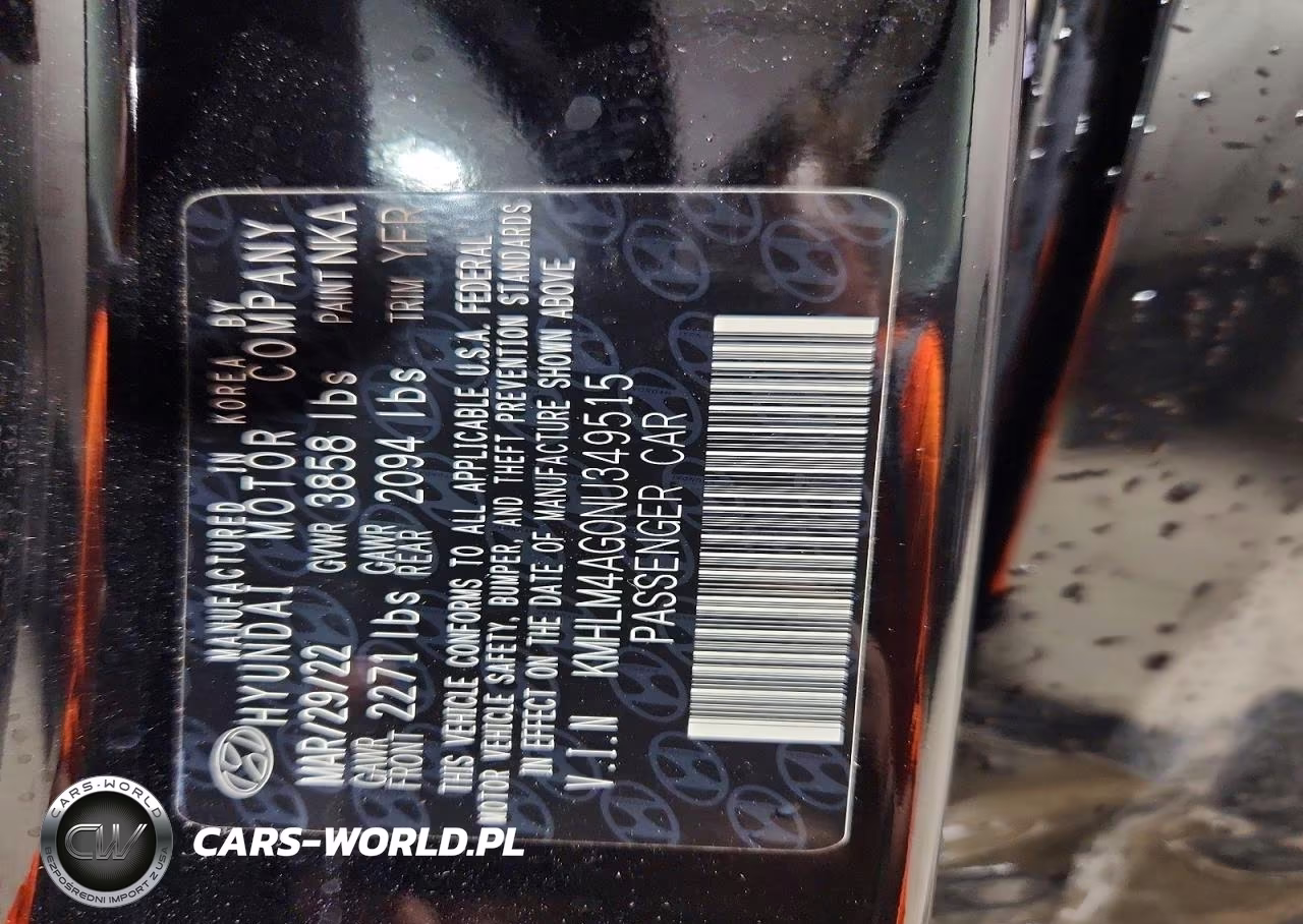 2022 Hyundai Elantra Sel VIN:KMHLM4AG0NU349515 - 12