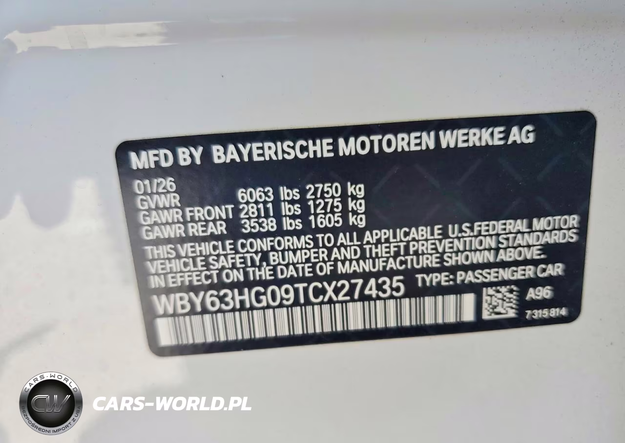 2026 BMW I5 Edrive 40 VIN:WBY63HG09TCX27435 - 12