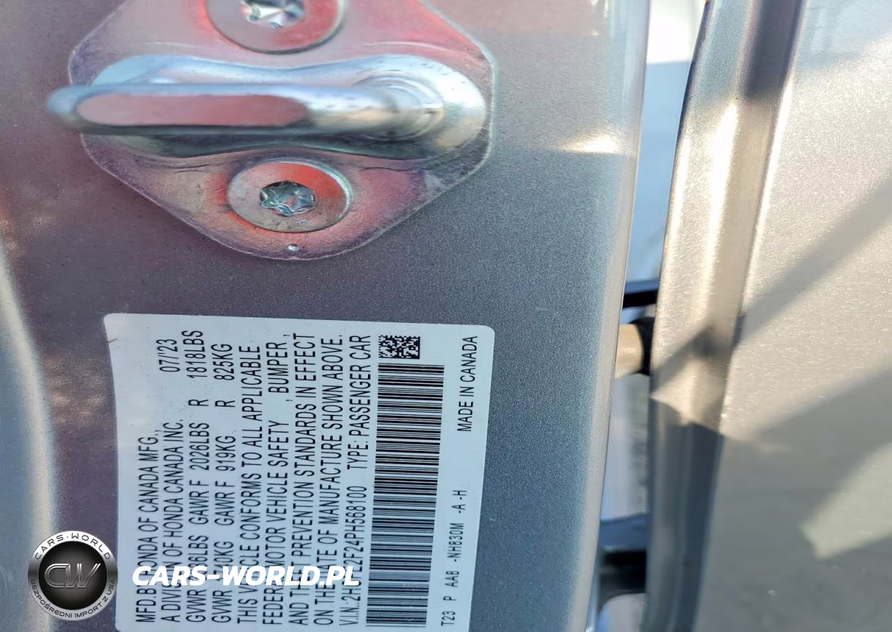 2023 Honda Civic Lx VIN:2HGFE2F24PH568100 - 13