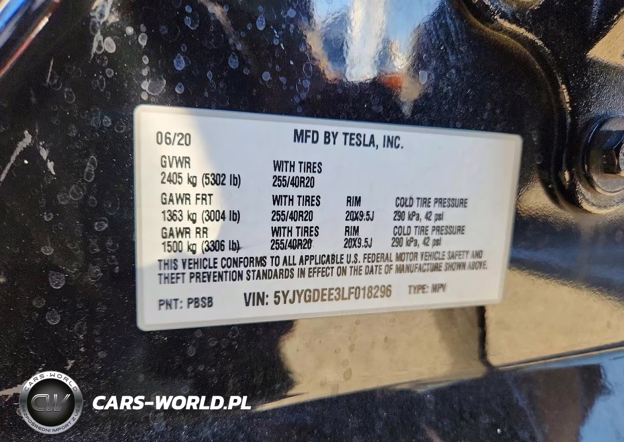 2020 Tesla Model Y VIN:5YJYGDEE3LF018296 - 12