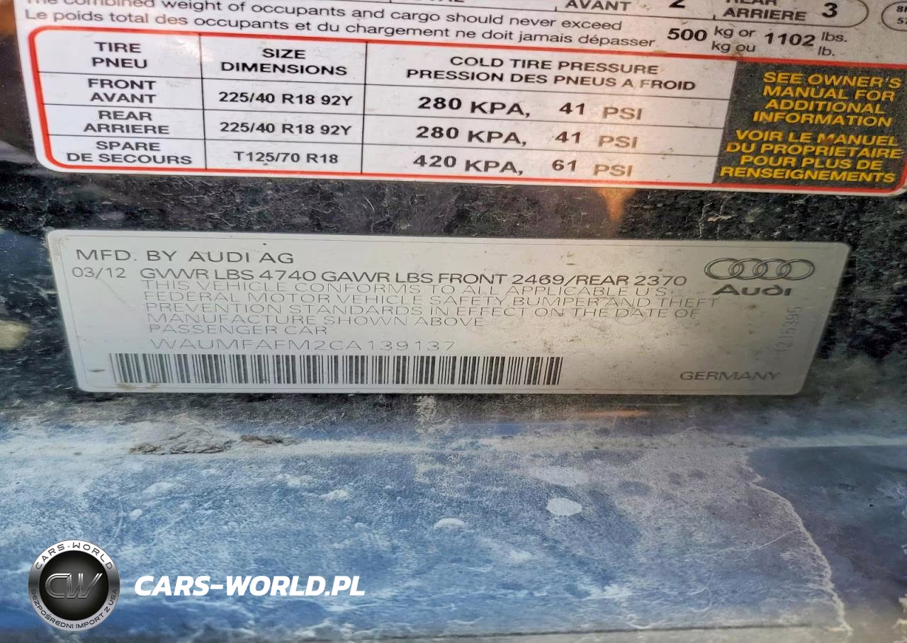2012 Audi A3 Premium Plus VIN:WAUMFAFM2CA139137 - 13