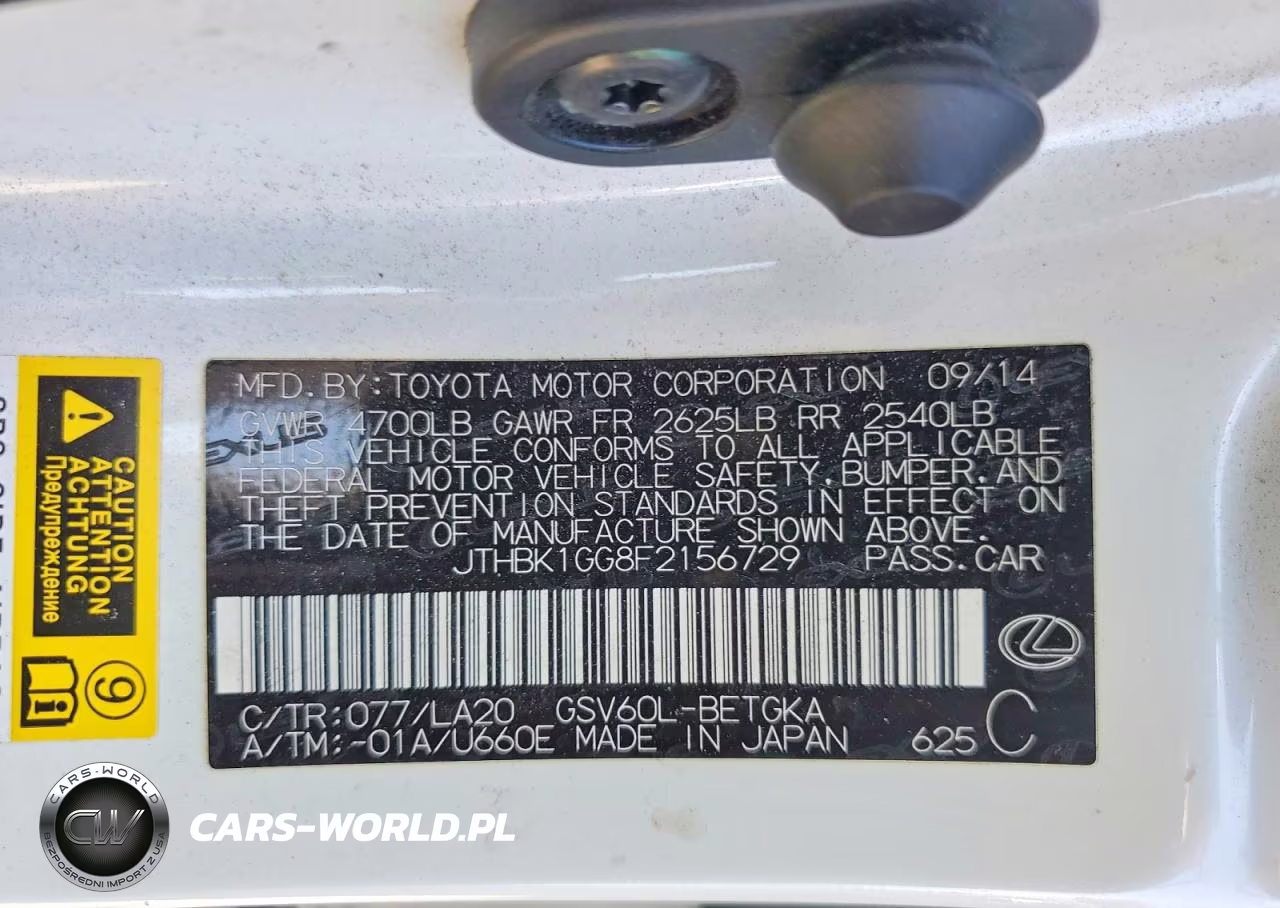 2015 Lexus Es 350 VIN:JTHBK1GG8F2156729 - 12