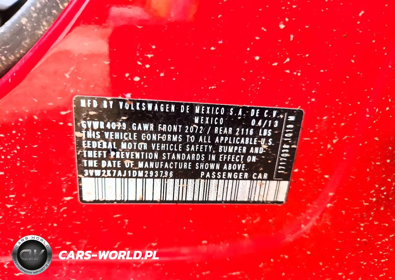 2013 Volkswagen Jetta Base VIN:3VW2K7AJ1DM293796 - 12