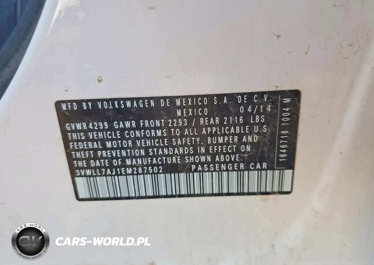 2014 Volkswagen Jetta Tdi VIN:3VWLL7AJ1EM287502 - 12