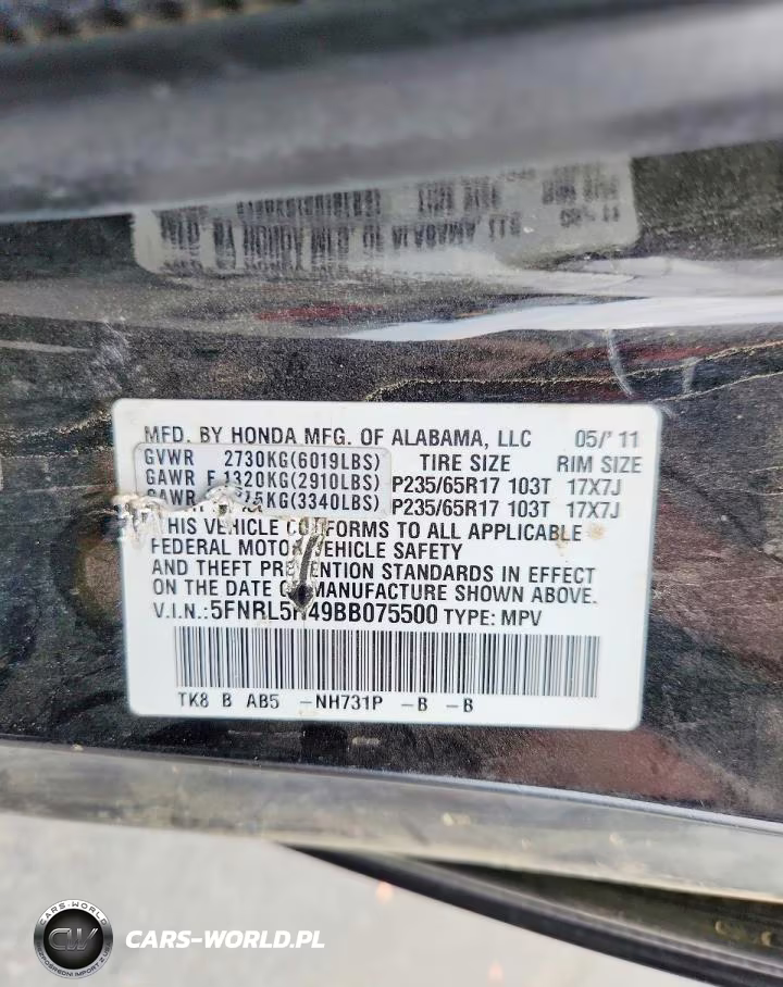 2011 Honda Odyssey Ex VIN:5FNRL5H49BB075500 - 13
