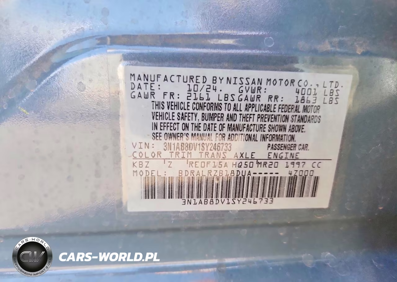 2025 Nissan Sentra Sr VIN:3N1AB8DV1SY246733 - 12