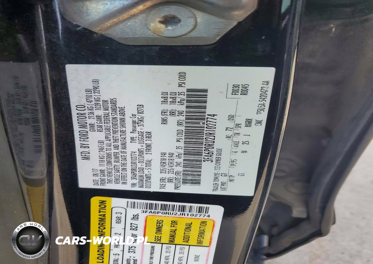 2018 Ford Fusion Titanium-Platinum Hev VIN:3FA6P0RU2JR102774 - 12