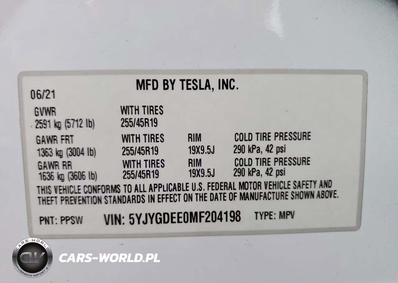 2021 Tesla Model Y VIN:5YJYGDEE0MF204198 - 13