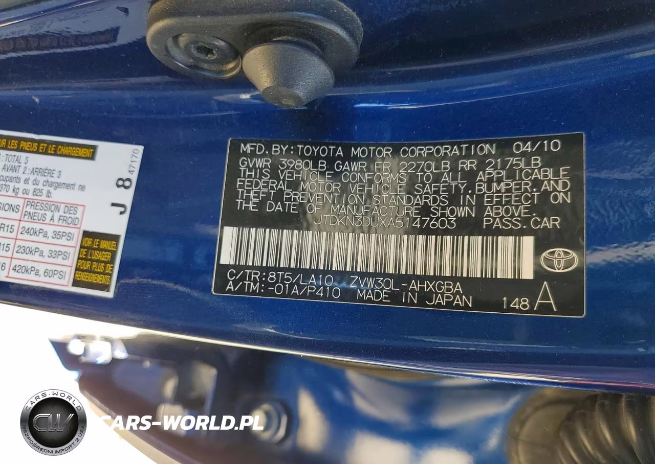 2010 Toyota Prius Iv VIN:JTDKN3DUXA5147603 - 12