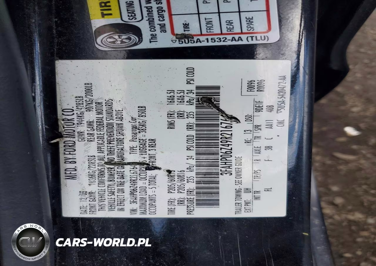 2009 Ford Fusion S VIN:3FAHP06Z49R216764 - 12
