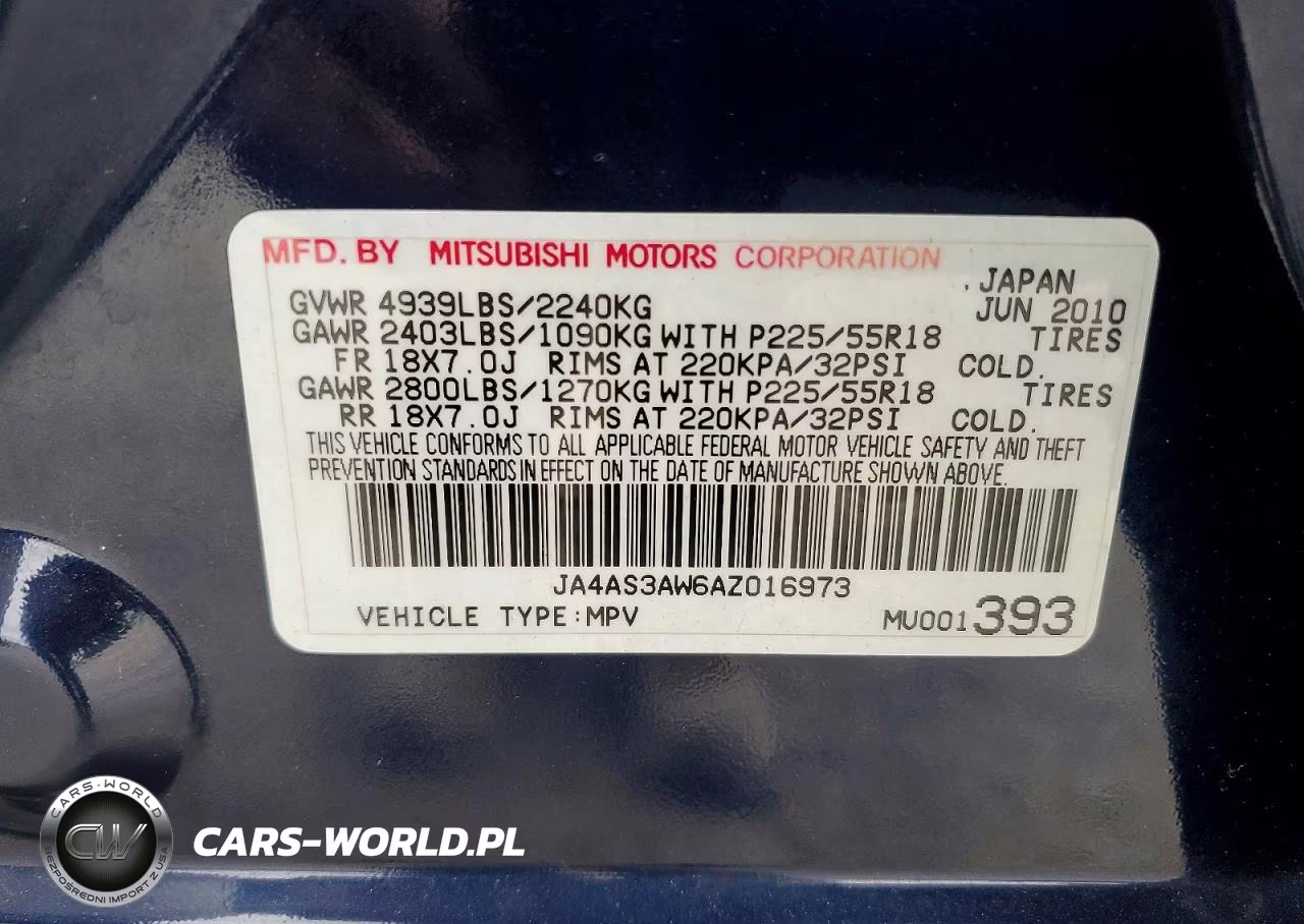 2010 Mitsubishi Outlander Se VIN:JA4AS3AW6AZ016973 - 13