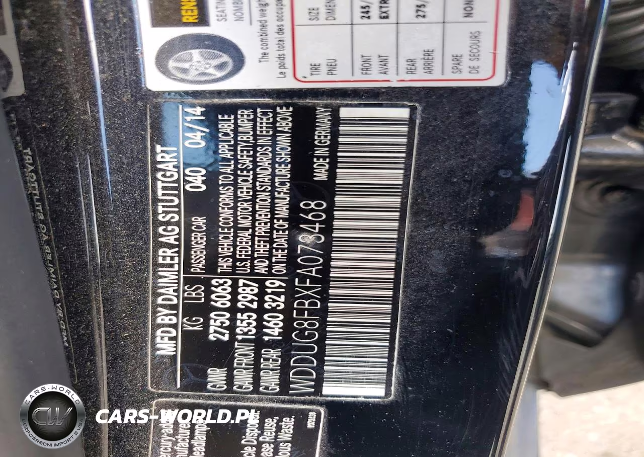 2015 Mercedes-Benz S 550 4Matic VIN:WDDUG8FBXFA073468 - 12
