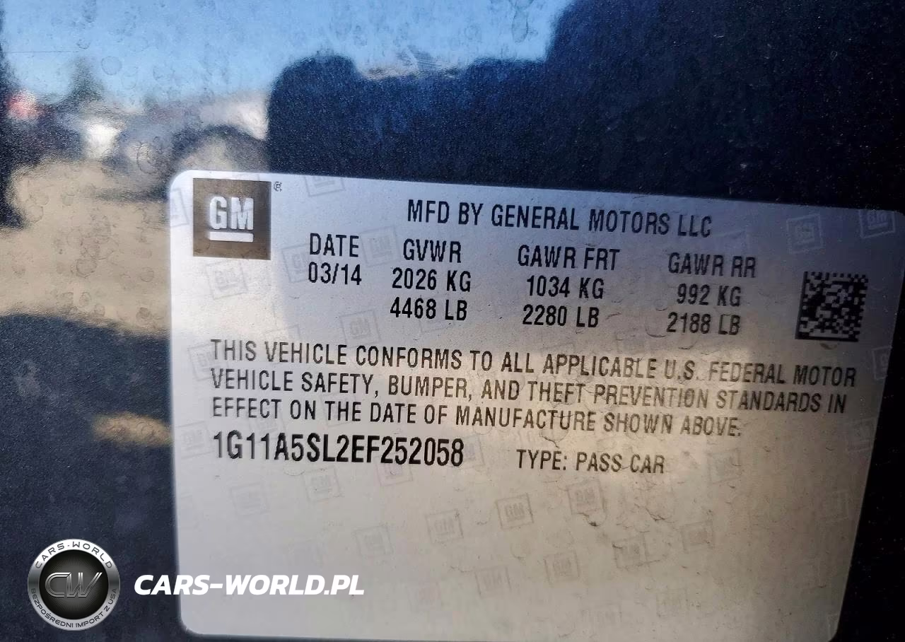 2014 Chevrolet Malibu Ls VIN:1G11A5SL2EF252058 - 12