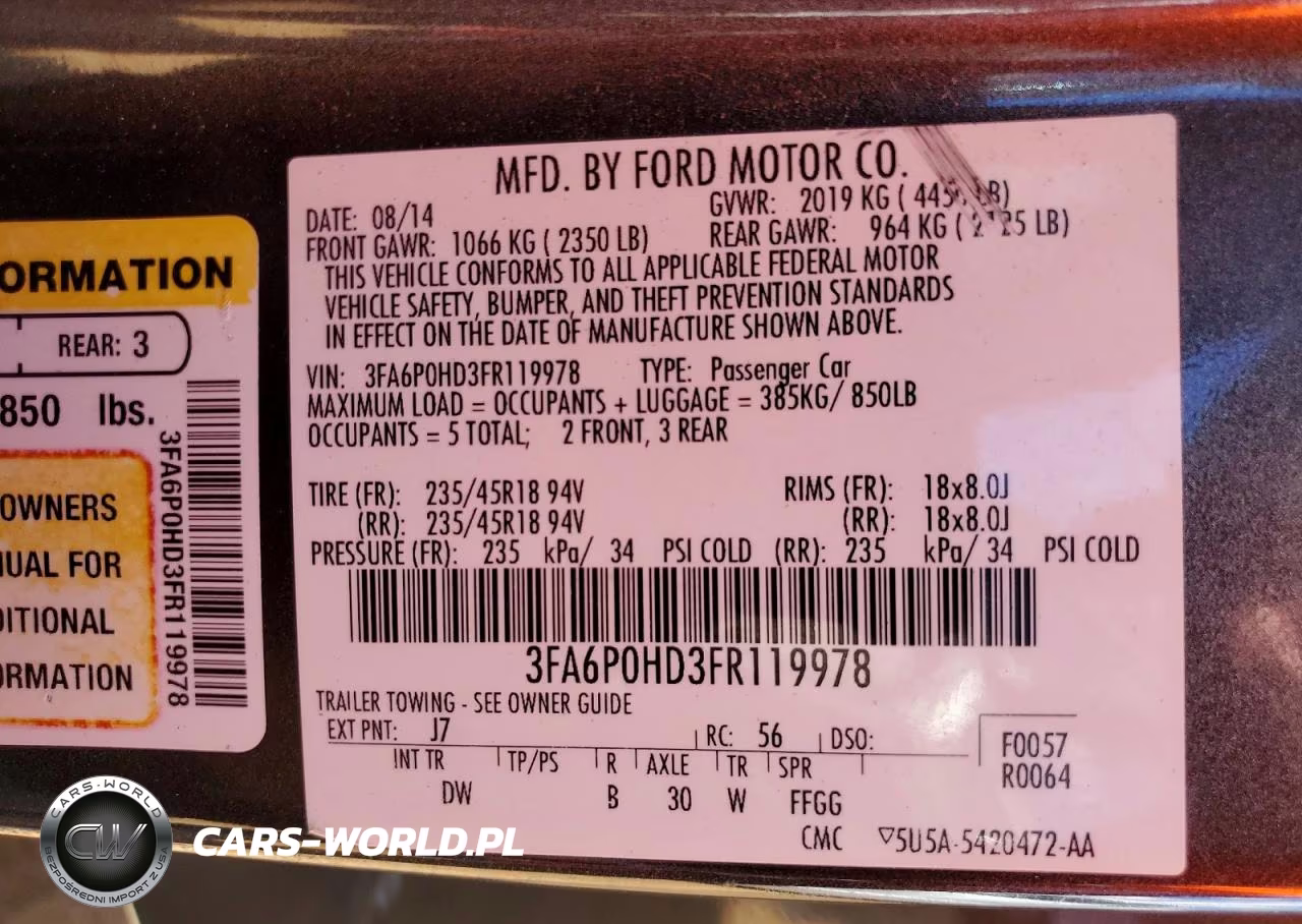 2015 Ford Fusion Se VIN:3FA6P0HD3FR119978 - 12