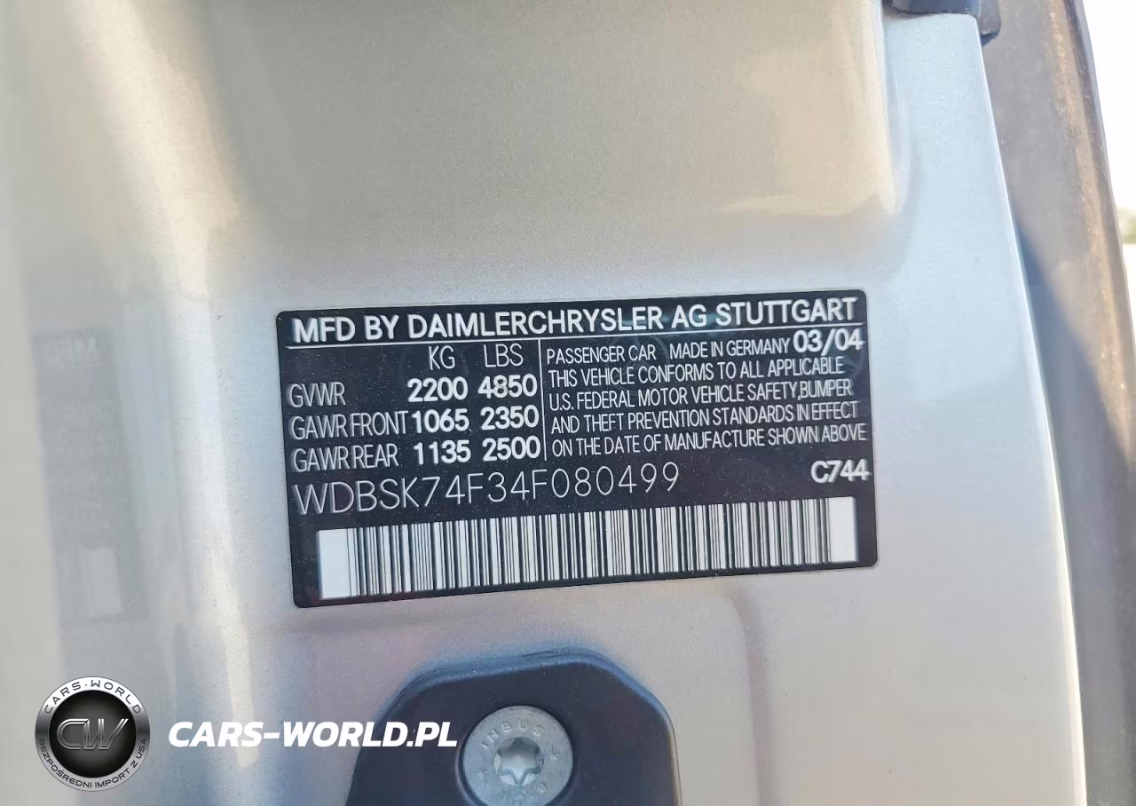 2004 Mercedes-Benz Sl 55 Amg VIN:WDBSK74F34F080499 - 12