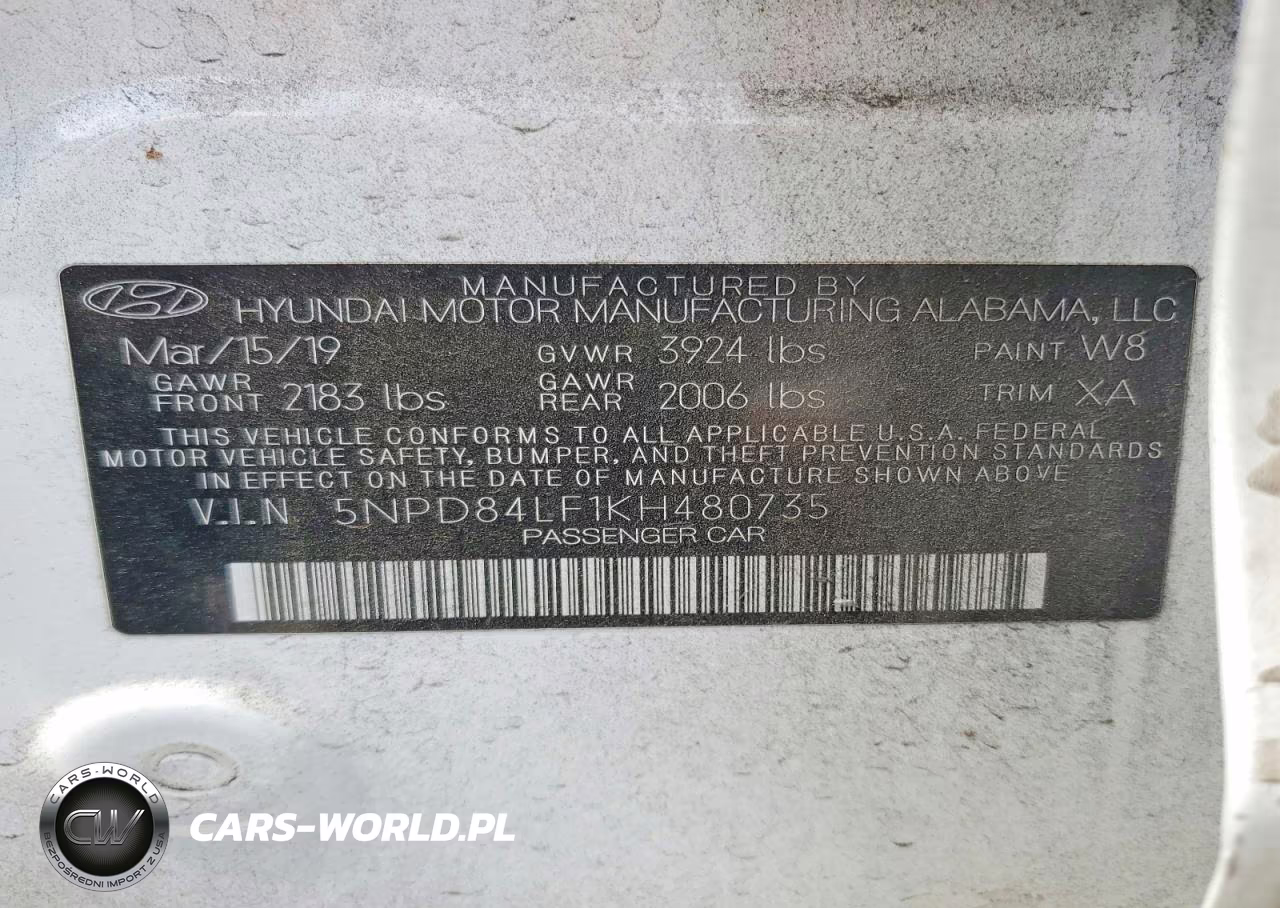 2019 Hyundai Elantra Sel VIN:5NPD84LF1KH480735 - 12