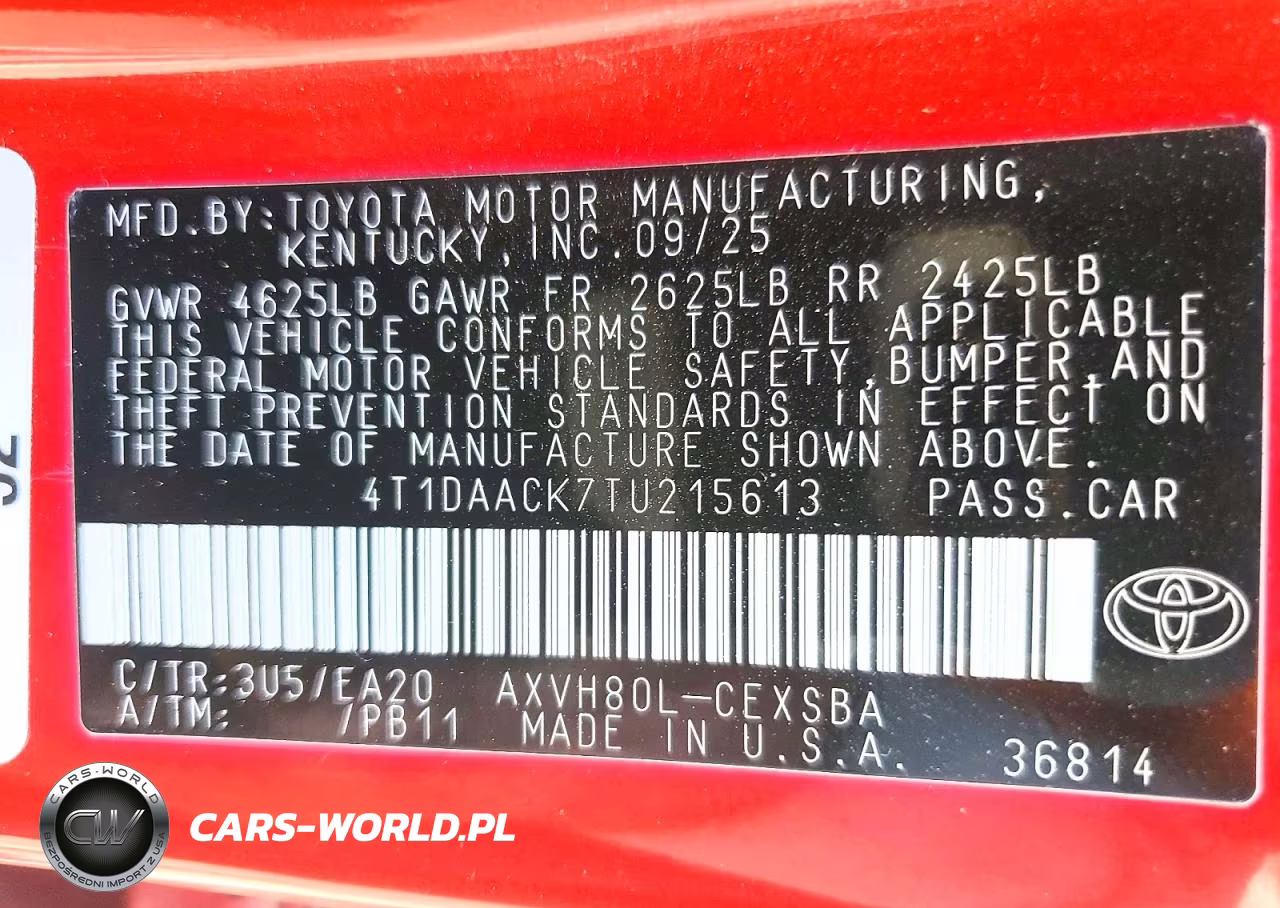 2026 Toyota Camry Se VIN:4T1DAACK7TU215613 - 12
