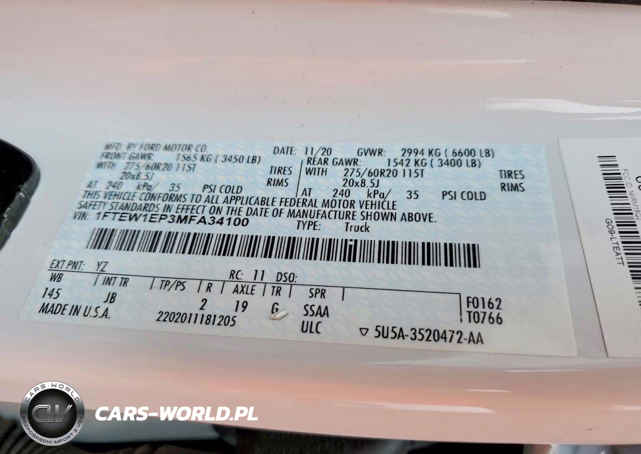 2021 Ford F150 Supercrew VIN:1FTEW1EP3MFA34100 - 12