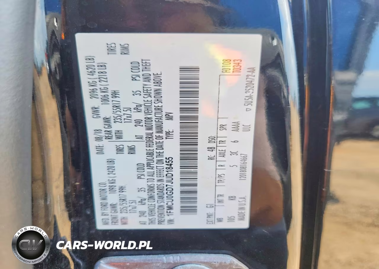 2018 Ford Escape Se VIN:1FMCU0GD7JUD18455 - 12