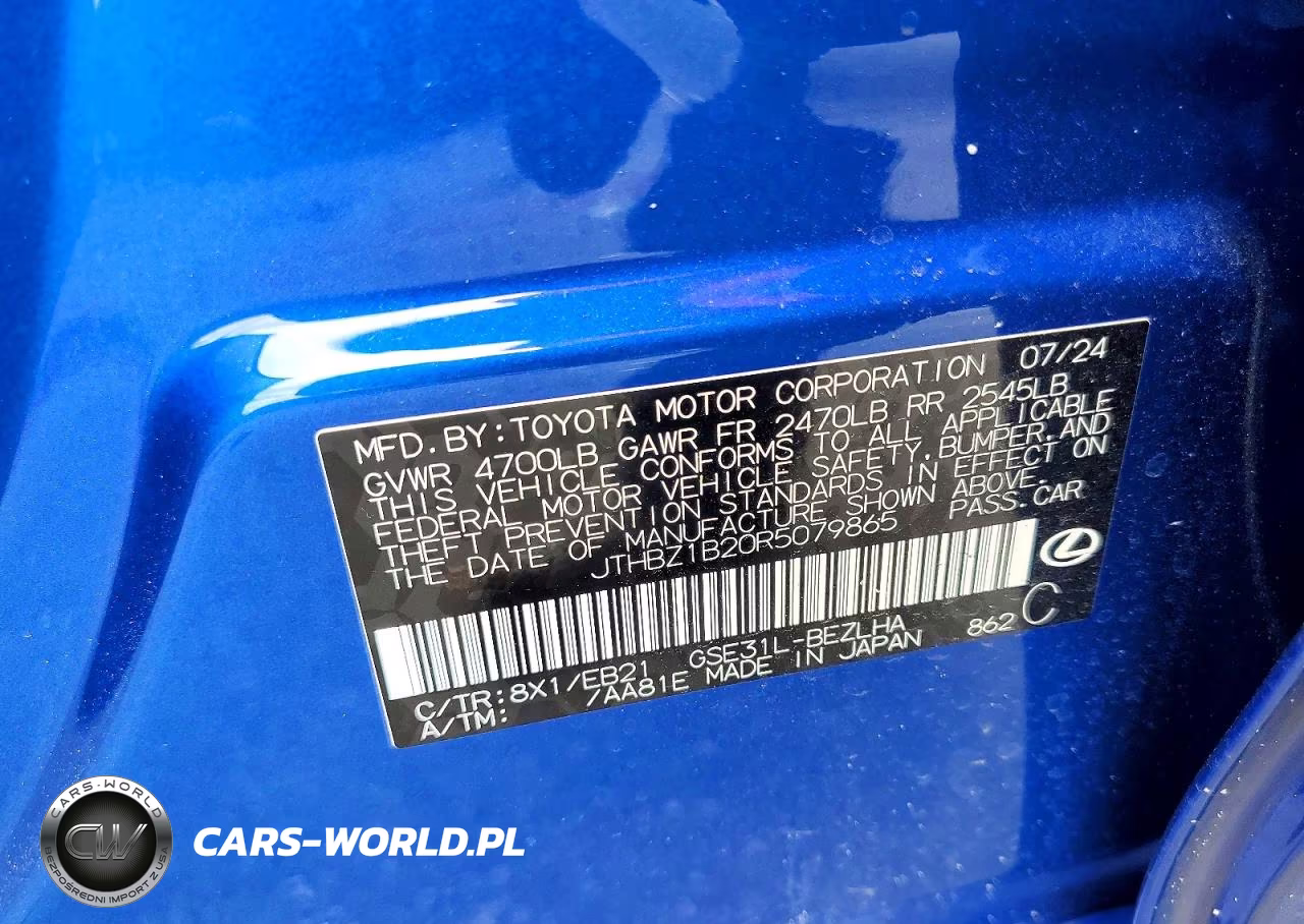 2024 Lexus Is 350 F Sport Design VIN:JTHBZ1B20R5079865 - 12