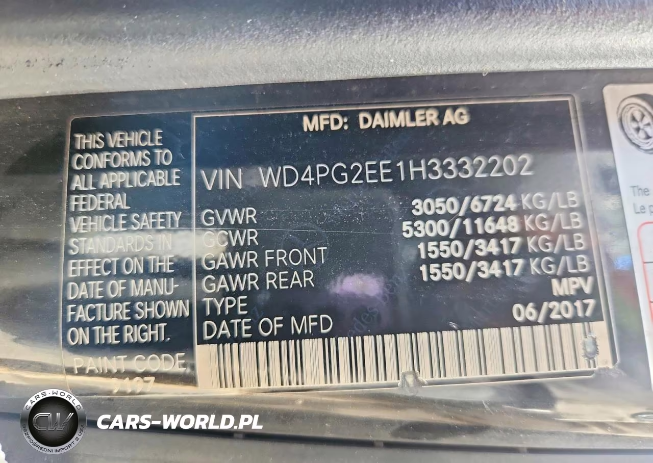 2017 Mercedes-Benz Metris VIN:WD4PG2EE1H3332202 - 13