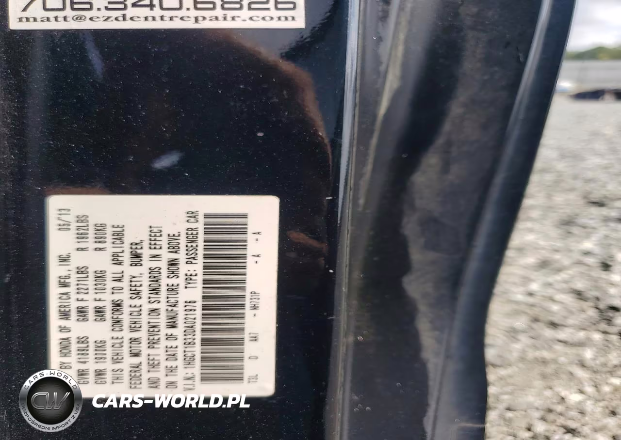 2013 Honda Accord Lx-S VIN:1HGCT1B33DA021976 - 12