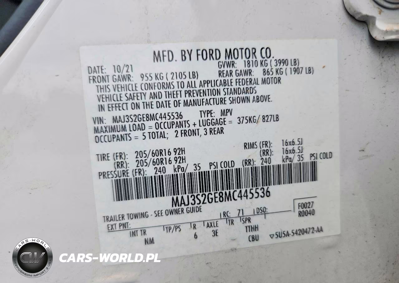 2021 Ford Ecosport Se VIN:MAJ3S2GE8MC445536 - 13