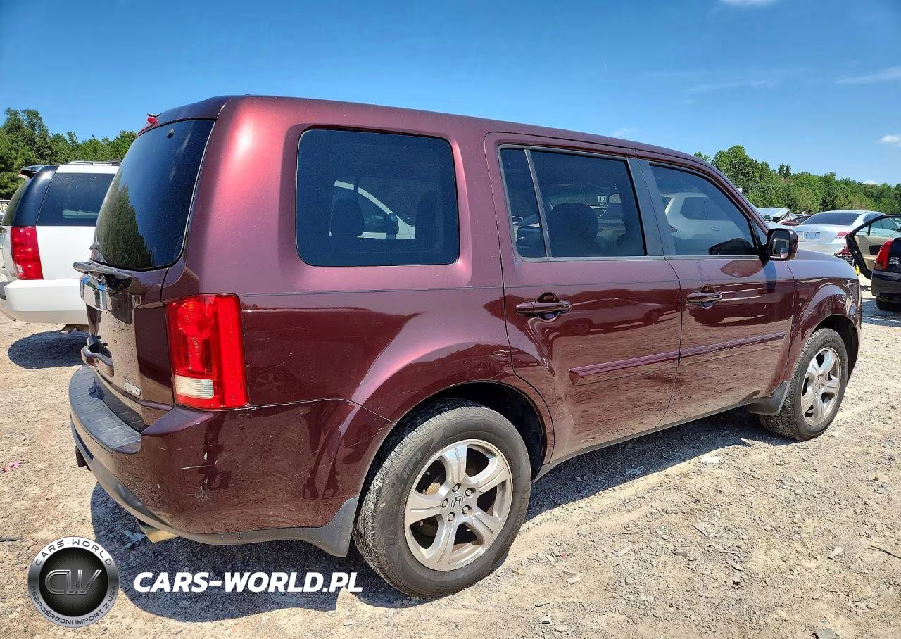 2013 Honda Pilot Ex-L VIN:5FNYF4H69DB055359 - 3