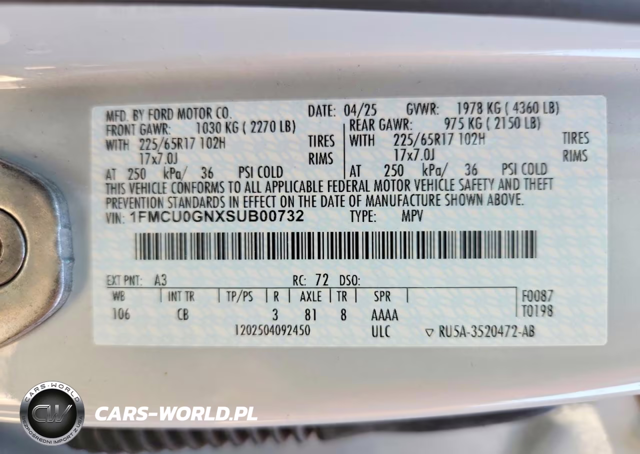 2025 Ford Escape Active VIN:1FMCU0GNXSUB00732 - 13