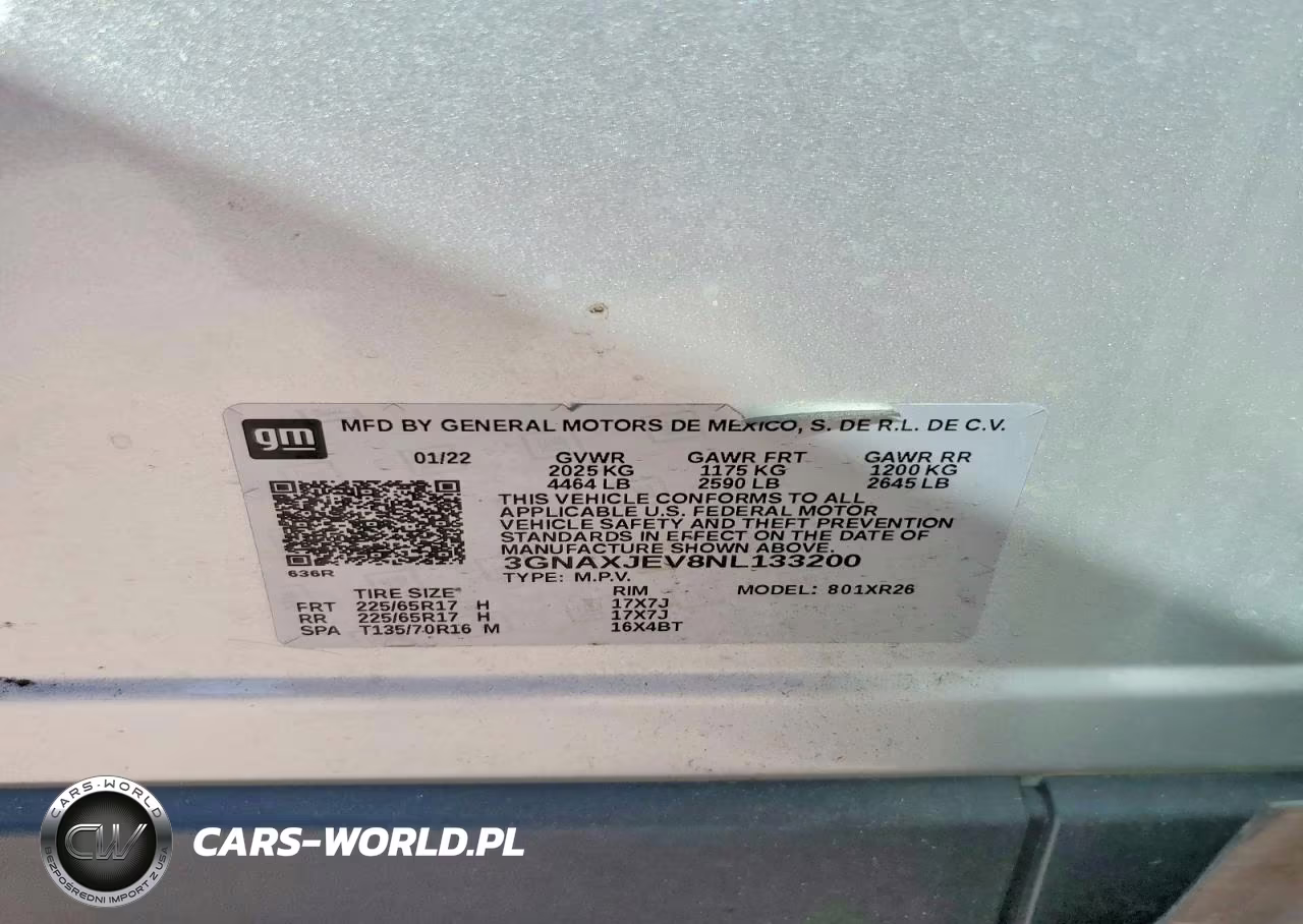 2022 Chevrolet Equinox Lt VIN:3GNAXJEV8NL133200 - 13
