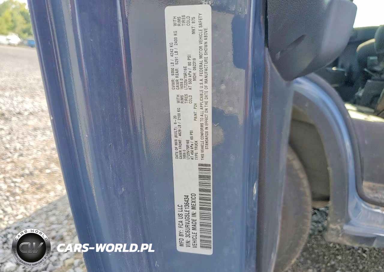 2020 Ram Promaster 3500 3500 High VIN:3C6URVJG5LE136434 - 13