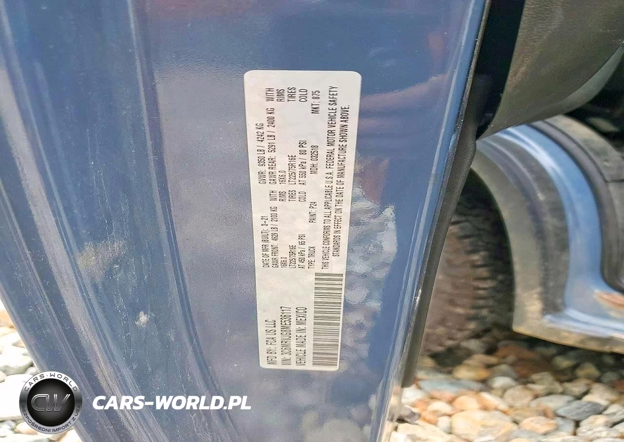 2021 Ram Promaster 3500 Delivery Van VIN:3C6MRVJG8ME536117 - 13
