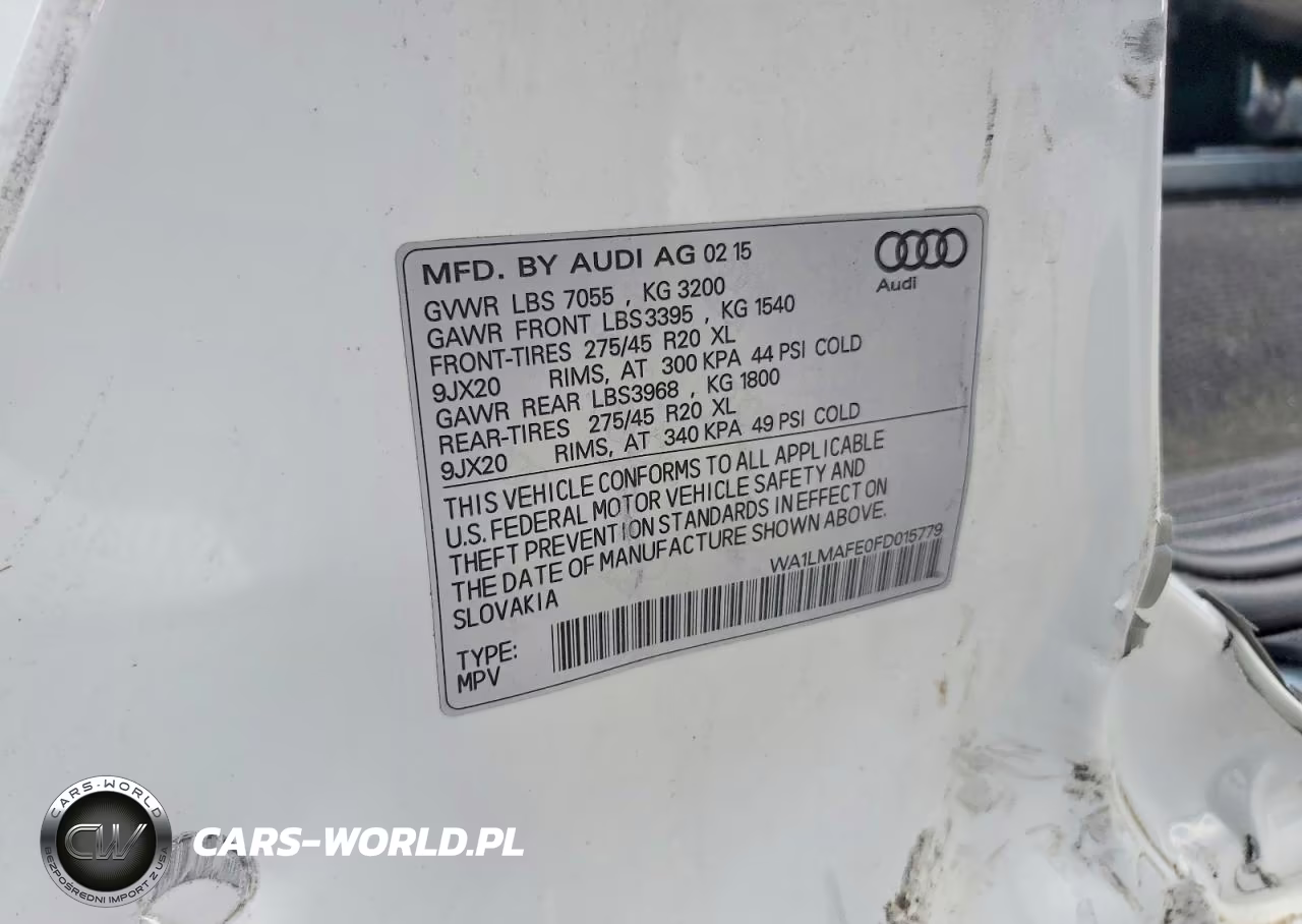 2015 Audi Q7 Tdi Premium Plus VIN:WA1LMAFE0FD015779 - 13