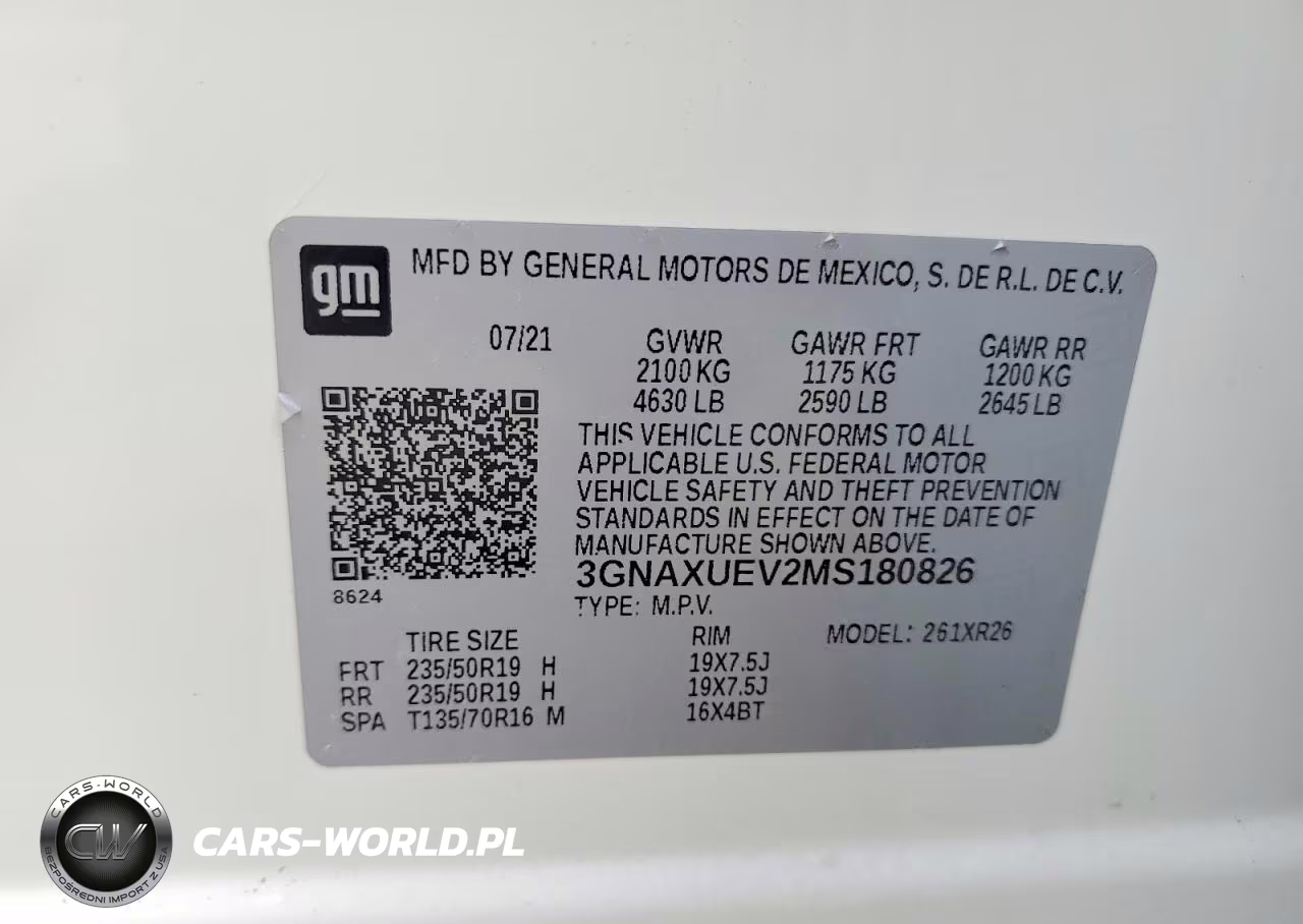 2021 Chevrolet Equinox Lt VIN:3GNAXUEV2MS180826 - 14