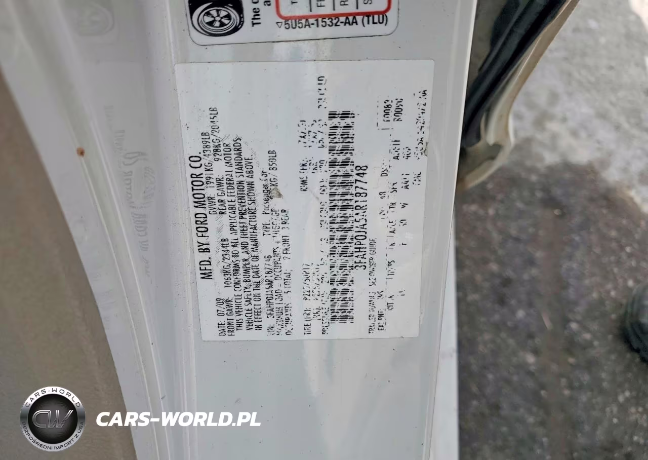 2010 Ford Fusion Sel VIN:3FAHP0JA5AR187748 - 12