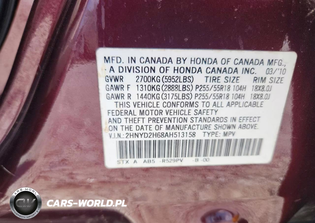2010 Acura Mdx Technology VIN:2HNYD2H68AH513158 - 13