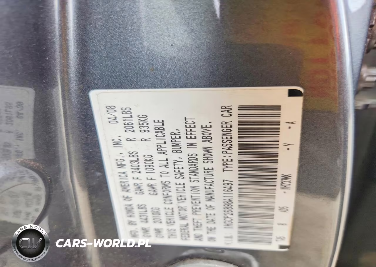 2008 Honda Accord Exl VIN:1HGCP26898A116497 - 12