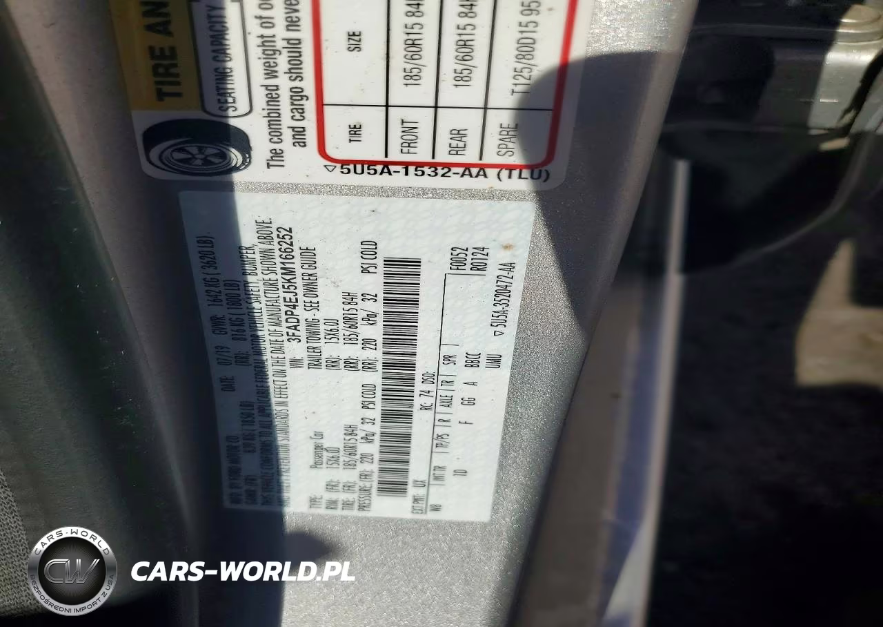 2019 Ford Fiesta Se VIN:3FADP4EJ5KM166252 - 12