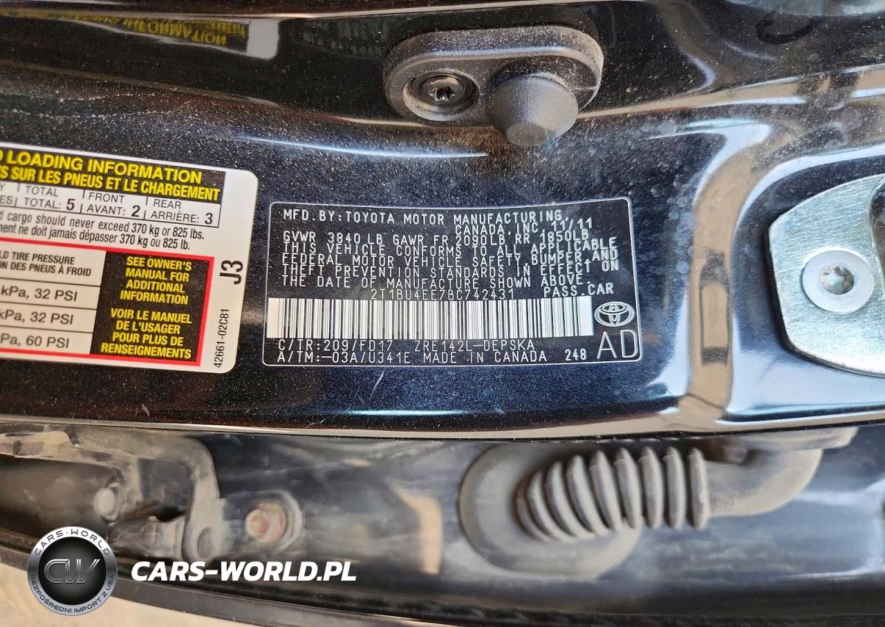 2011 Toyota Corolla S VIN:2T1BU4EE7BC742431 - 12