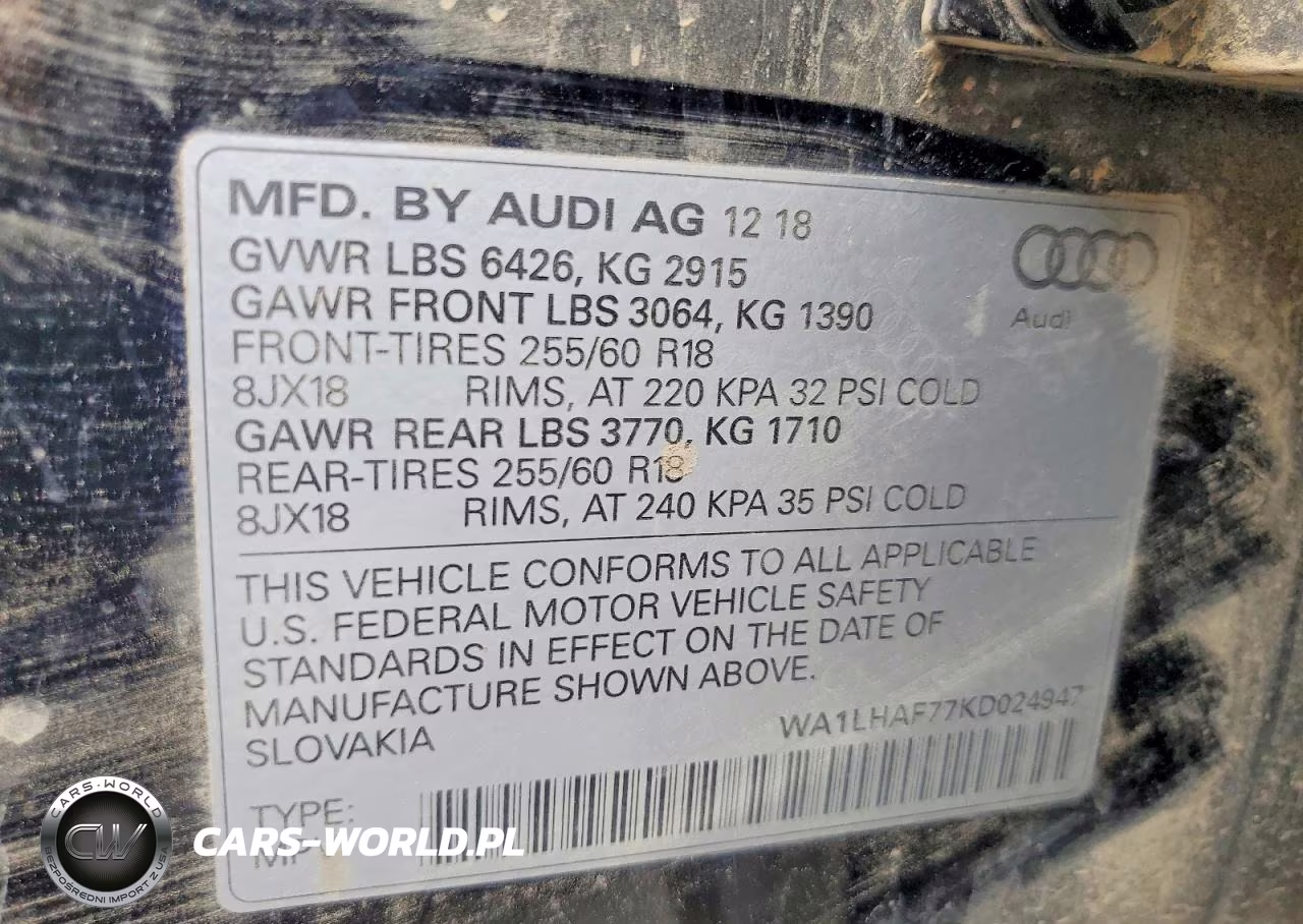 2019 Audi Q7 Premium Plus VIN:WA1LHAF77KD024947 - 13